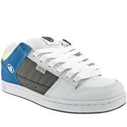 Dvs Male Munition Leather Upper in White and Blue