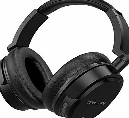 Dylan Over Ear Headphone,Dylan Super Bass Huge Muff Bluetooth Headphone With Calling Microphone Inside Comes With An Aux Cable And A Carrying Case,Black