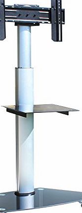 Dynamic-Wave Pedestal Stand for LCD LED TV / Height Adjustable to 180 cm and 60 with Wheels