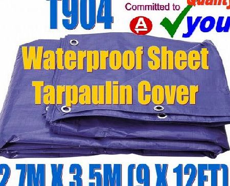 DYNATEC Tarpaulin Ground Sheet 2.7m X 3.5m Garden Rain Cover