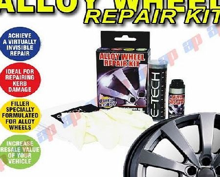 E-Tech Car Micro Silver Metallic Alloy Wheel Refurbishment Repair Touch-Up Kit Ideal for Scuffs and Kerb Damage for Saab 900