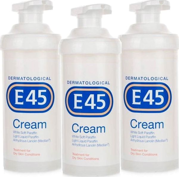 E45, 2102[^]0104359 Cream Pump 500g - Triple Pack