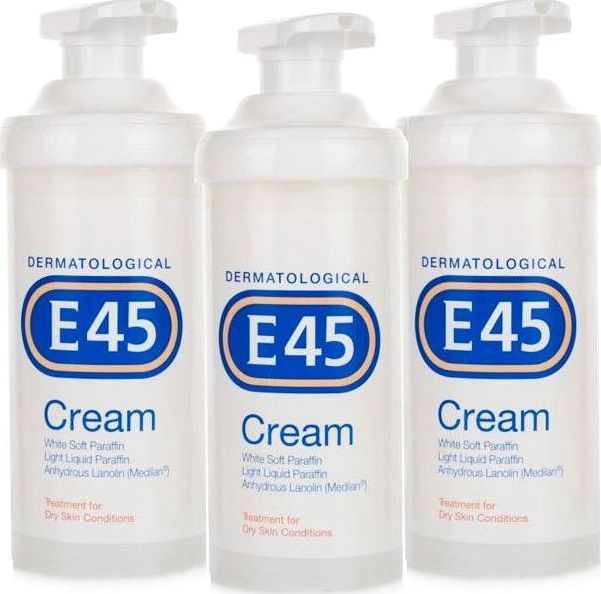 E45, 2102[^]0104359 Cream Pump 500g - Triple Pack