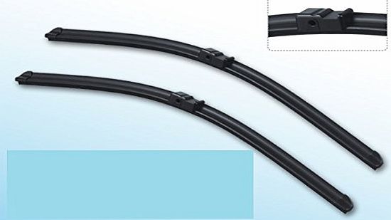 EA Twin Pack FORD FOCUS C-MAX 2003  AERO Flat Wiper Blades 26-19 Side Pin Fitment