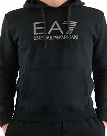 EA7 Mens Emporio Armani EA7 Mens Visibility Line Hoody in Black - M