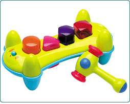 Early Years LIGHT AND SOUND HAMMER BENCH