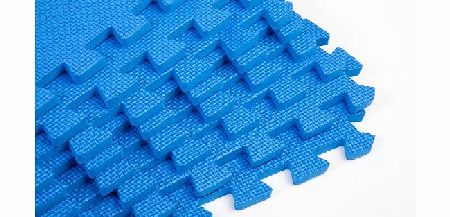 Easimat Gym Mats 96 sq ft Interlocking Blue- Easimat branded mats