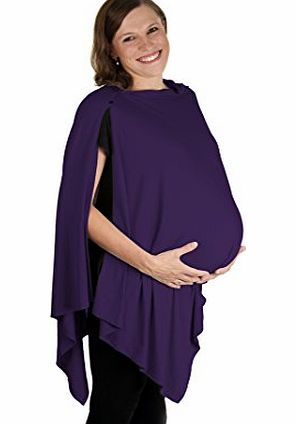 Easy Mom and Baby Boho Mama Luxury Breastfeeding Nursing Cover (Purple)