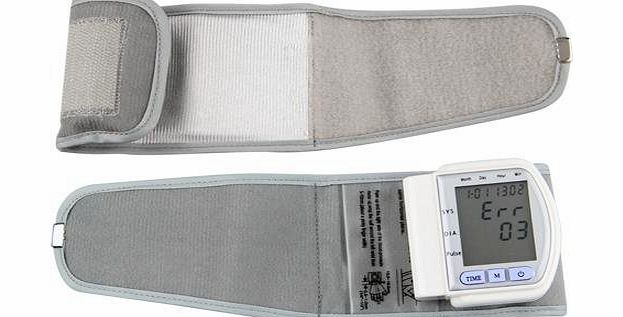 Easy Provider LCD Digital Wrist Blood Pressure Monitor Heart Beat Meter 60 Memory