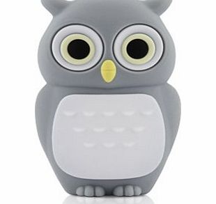 EASYWORLD 4GB Baby Owl Dark Grey USB 2.0 High Speed Silicon Flash Memory Drive Disk Stick Pen Support Windows and MacOS Great Gift