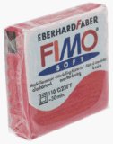 56g Fimo Soft Block Clay - Glitter Red