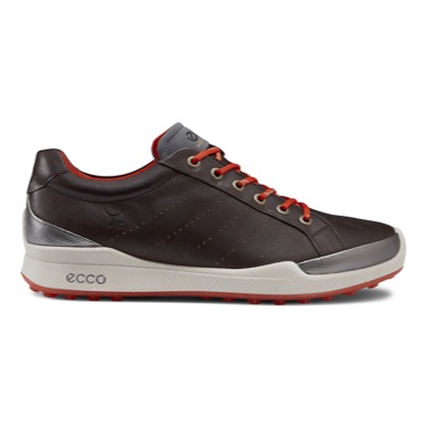 Ecco Biom Hybrid Golf Shoes Mocha/Fire
