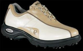 Ecco Casual Swing Hydromax Womens Golf Shoe Safari/Ice White
