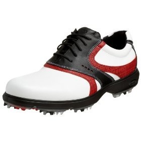 Ecco Classic Premier Golf Shoe White/Brick/Black