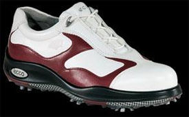 Ecco Sport Dynasty Hydromax Womens Golf Shoe White/Brick