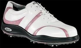 Ecco Sport Tempo Womens Golf Shoes White/Pink