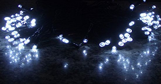 55ft/17m 100 LED Solar Fairy String Lights for Outdoor, Gardens, Homes, Christmas Party decorations, Waterproof (White)