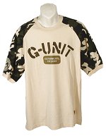 G-Unit Camo Sleeve T/Shirt Dark Cream Size Large