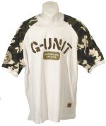G-Unit Camo Sleeve T/Shirt White Size Large
