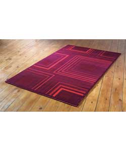 Eclipse Red Squares Rug