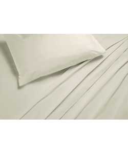 Eco Vanilla Fitted Sheet Set Single Bed