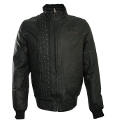 Black Luck and Opportunity Leather Jacket