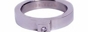 Ladies Medium Dice Steel Ring