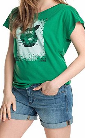 edc by Esprit  Womens Short Sleeve T-Shirt - Green - 14