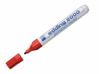 Edding 2000 permanent red bullet tip marker pen,
