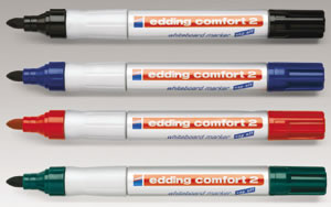 Edding Comfort 2 Drywipe Marker Pen Rubber Grip