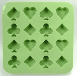Chocolate/Ice Mould - Playing Cards (Olive) (175
