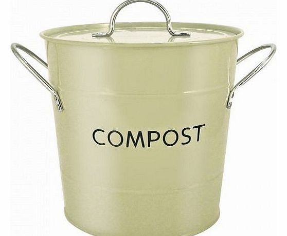 Sage Green Kitchen COMPOST Bin - removable inner bucket - by Eddingtons