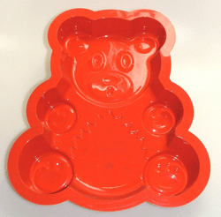 Silicone Teddy Bear Pan - Red (310 X 270 X 40Mm)