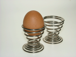 Spiral Egg Cup - Chrome