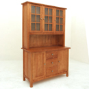 Eden Park cherry wood buffet and hutch furniture