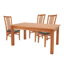 Eden Park light wood dining table and chair sets