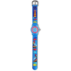 Educational Watch for Children in Sea Blue