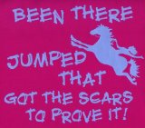 Edward Sinclair Been there, jumped that, got the scars to prove it skinni fit tee, Fuchsia, one size