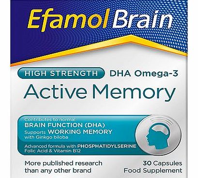 Efamol Brain. ACTIVE MEMORY. 30 capsules 10066245
