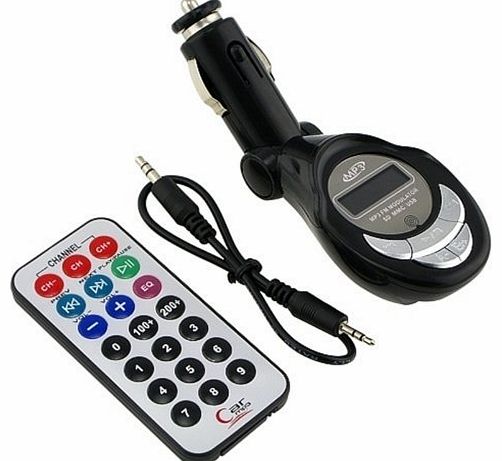 Eforcity Car Kit MP3 Player FM Transmitter for SD/MMC/USB/CD