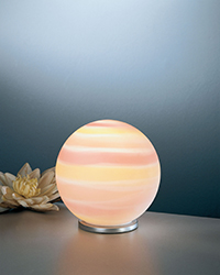 Colore Modern Glass Table Lamp With A Red, Orange And Yellow Colour Effect