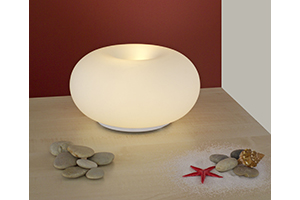 Eglo Lighting Optica Modern Table Light In Nickel With A White Opal Glass Shade