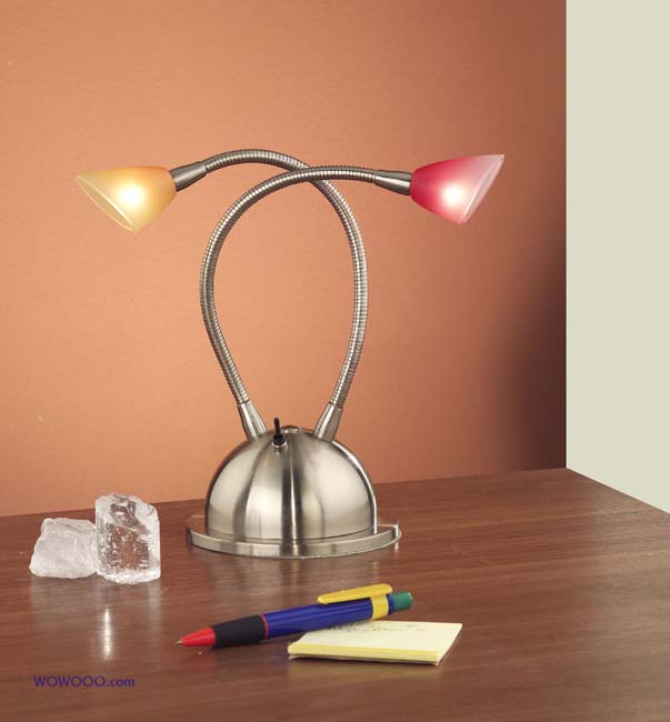 EGLO Linda 2 light table lamp- coloured