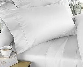 Egyptian Bedding 1000 Thread Count Egyptian Cotton 1000TC Duvet Cover Set, King , White Solid