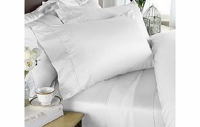 Egyptian Bedding Rayon From Bamboo Sheet Set - Queen Size White 1000 Thread Count Cotton Sheet Set (Deep Pocket)