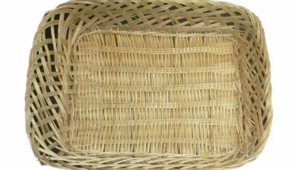 Ei-Packaging 1 Small Wicker Willow Hamper Gift Basket Tray 25cm x 20cm x 5cm