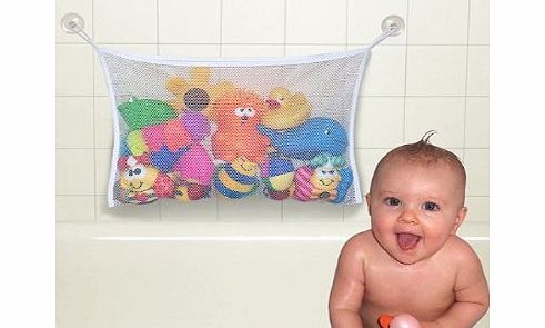 EJY Kids Baby Bath Time Toys Storage Suction Bag Bathroom Toys Bag (L)
