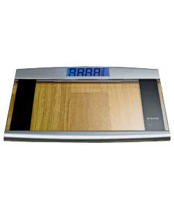 eks Extra Wide Glass Electronic Scale Blue Screen Display