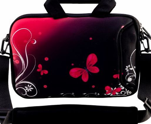 11.6-12`` Inches Design Laptop Notebook Sleeve Soft Case Bag With Handle and Shoulder Strap for Apple MacBook Air, iBook G3, iBook G4