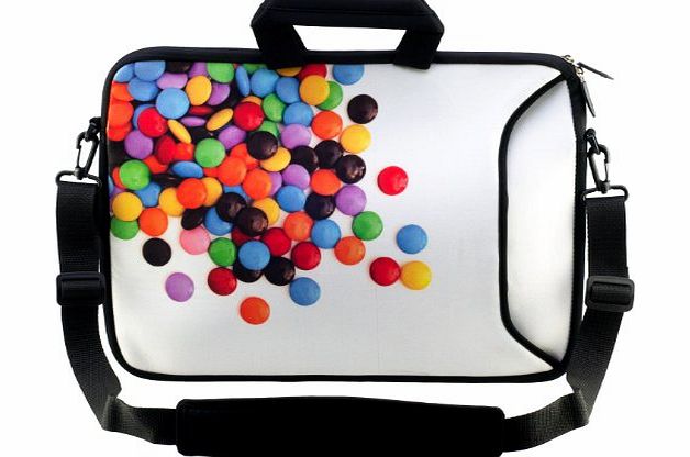 Ektor 12`` Inches Design Laptop Notebook Sleeve Soft Case Bag With Handle and Shoulder Strap Bag